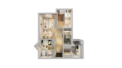 安荫邨3-4人单位间2房